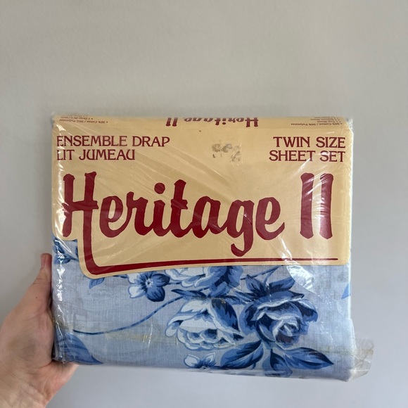 vintage twin bedsheet set brand new in packaging - Picture 4 of 7